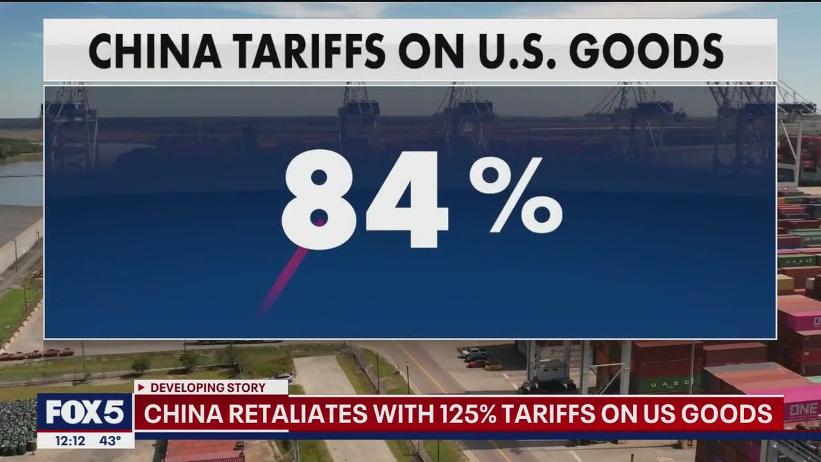 China retaliates with 125% tariffs on US goods